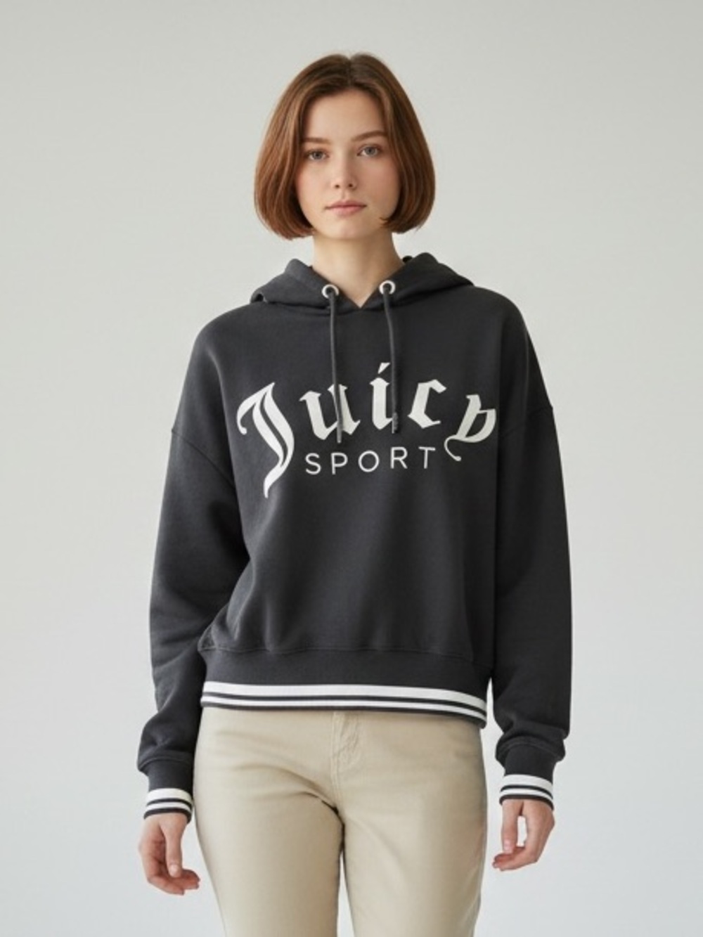 EUC Juicy Couture Logo Hoodie Size L - Picture 1 of 12